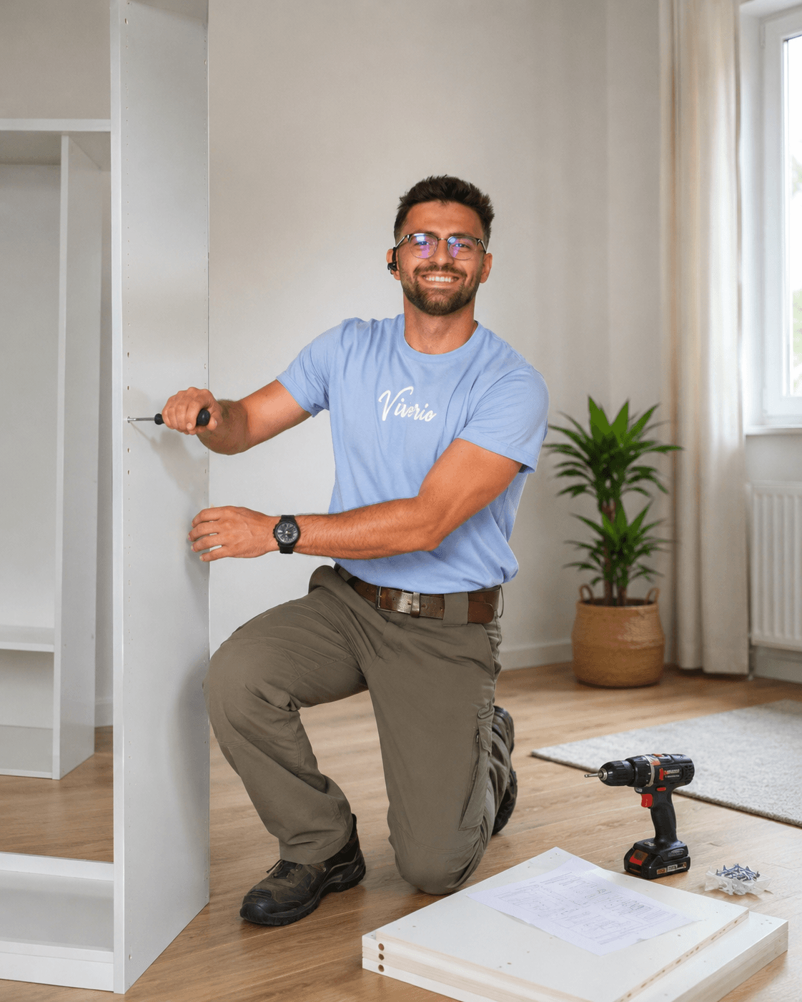 Möbelmontage bei einem Vivorio Auftrag